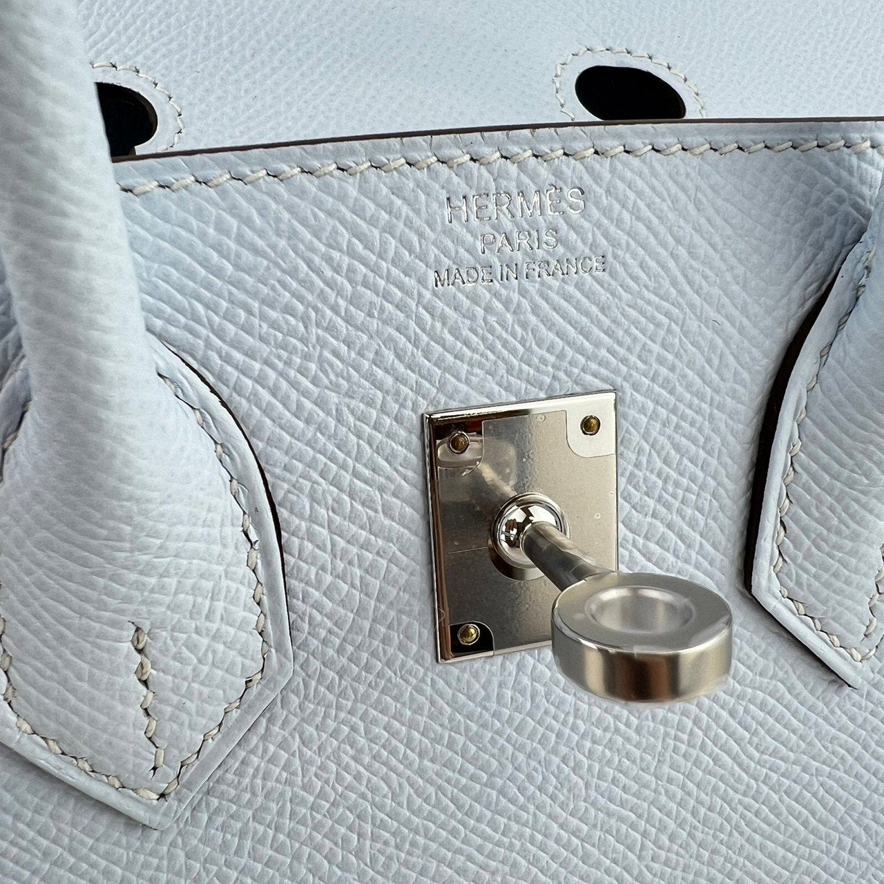 Birkin25 Sellier バーキン25セリエ Blue brume ブルーブリュム PHW シルバー金具 Y刻 Epsom エプソン