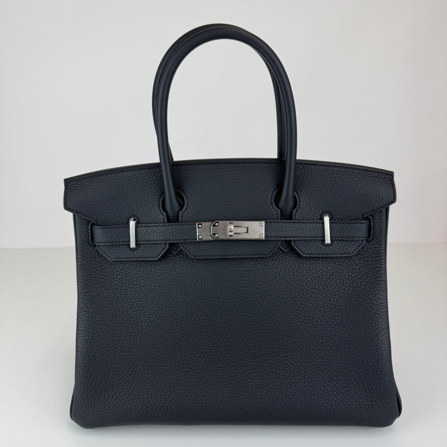 Birkin30 バーキン30 Stamp-W W刻印 Togo トゴ Black ブラック PHW シルバー金具
