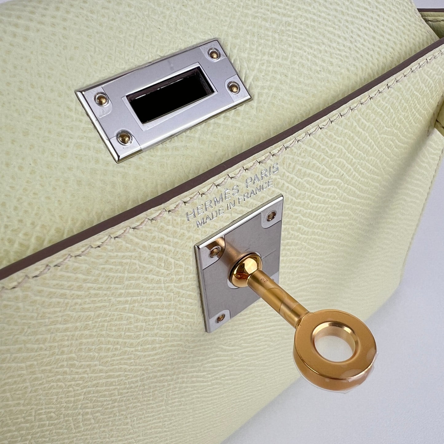 Mini kelly ミニケリー Jaune milton ジョーヌミルトン EHW エレクトラム金具 Epsom エプソン Stamp-W W刻印