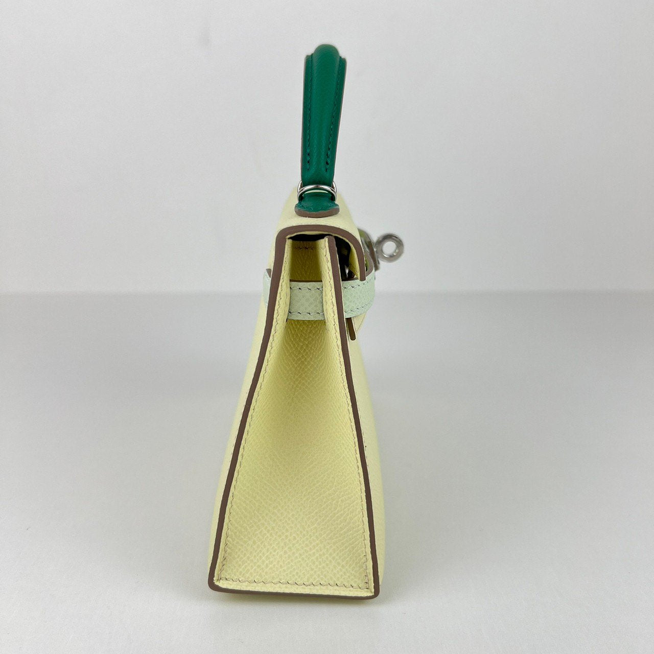 Mini kelly toricolor ミニケリートリコロール Jaune milton/Vert fizz/Vert vertigo ジョーヌミルトン/ヴェールフィズ/ヴェールヴェルティゴ PHW シルバー金具 Epsom エプソン Stamp-W W刻印