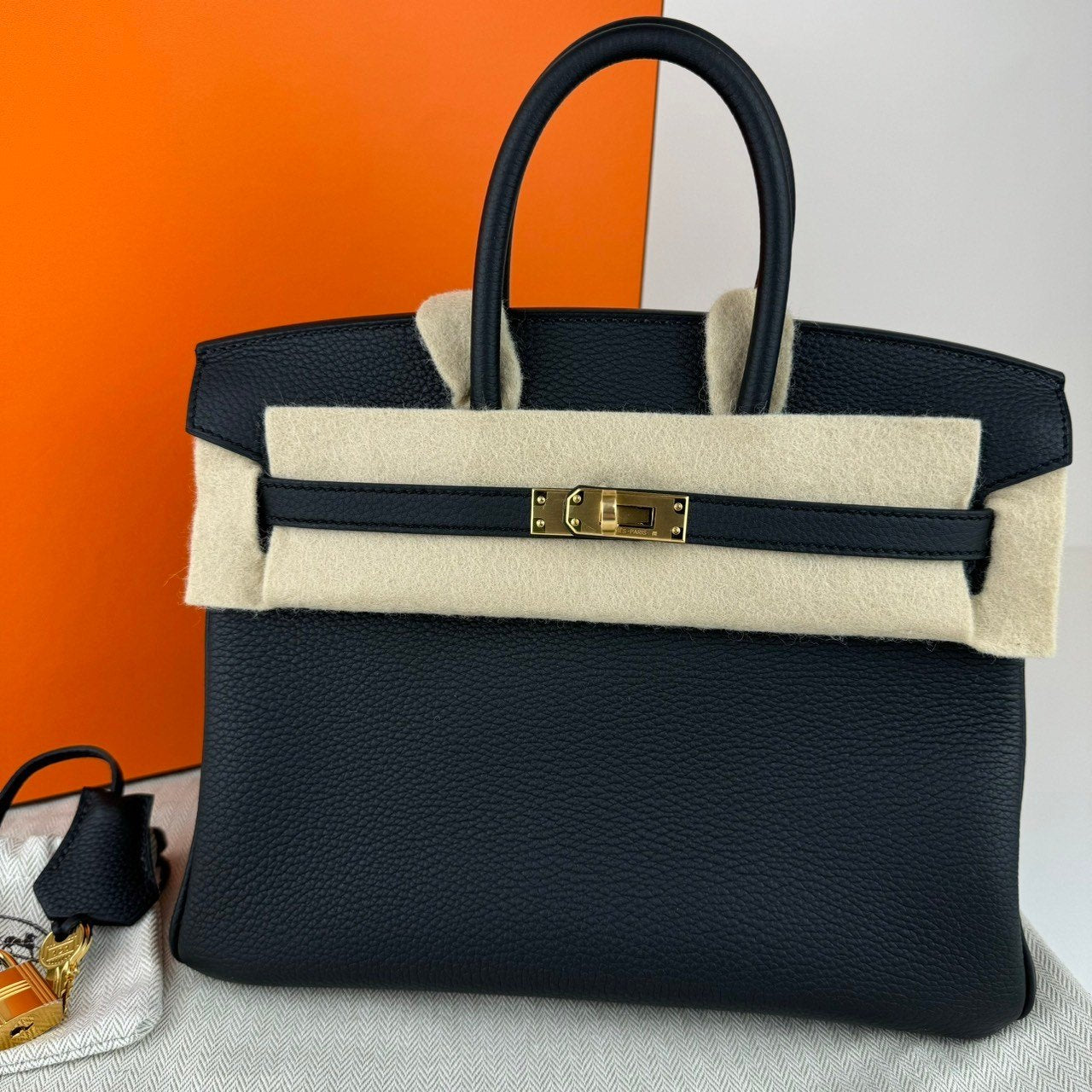 Birkin25 バーキン25 Stamp-W W刻印 Togo トゴ Black ブラック GHW ゴールド金具