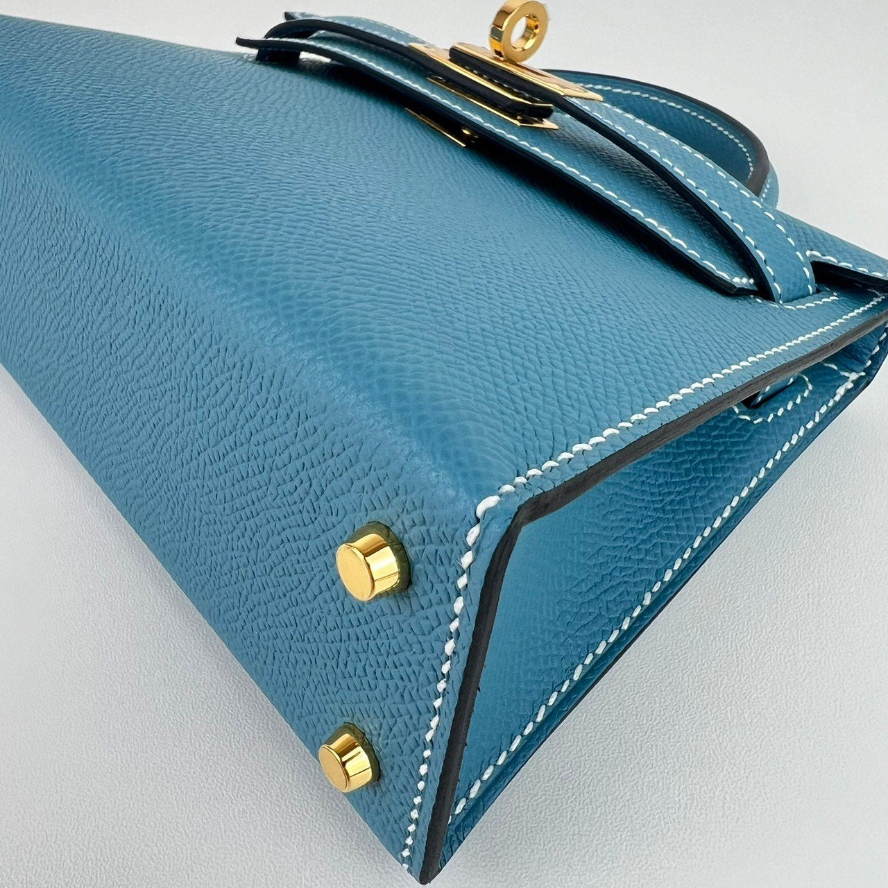Mini kelly ミニケリー New blue jean ニューブルージーン GHW ゴールド金具 Epsom エプソン Stamp-W W刻印