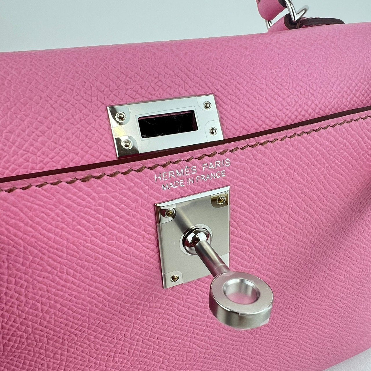 Mini kelly ミニケリー Bubblegum バブルガム PHW シルバー金具 Epsom エプソン Stamp-B B刻印