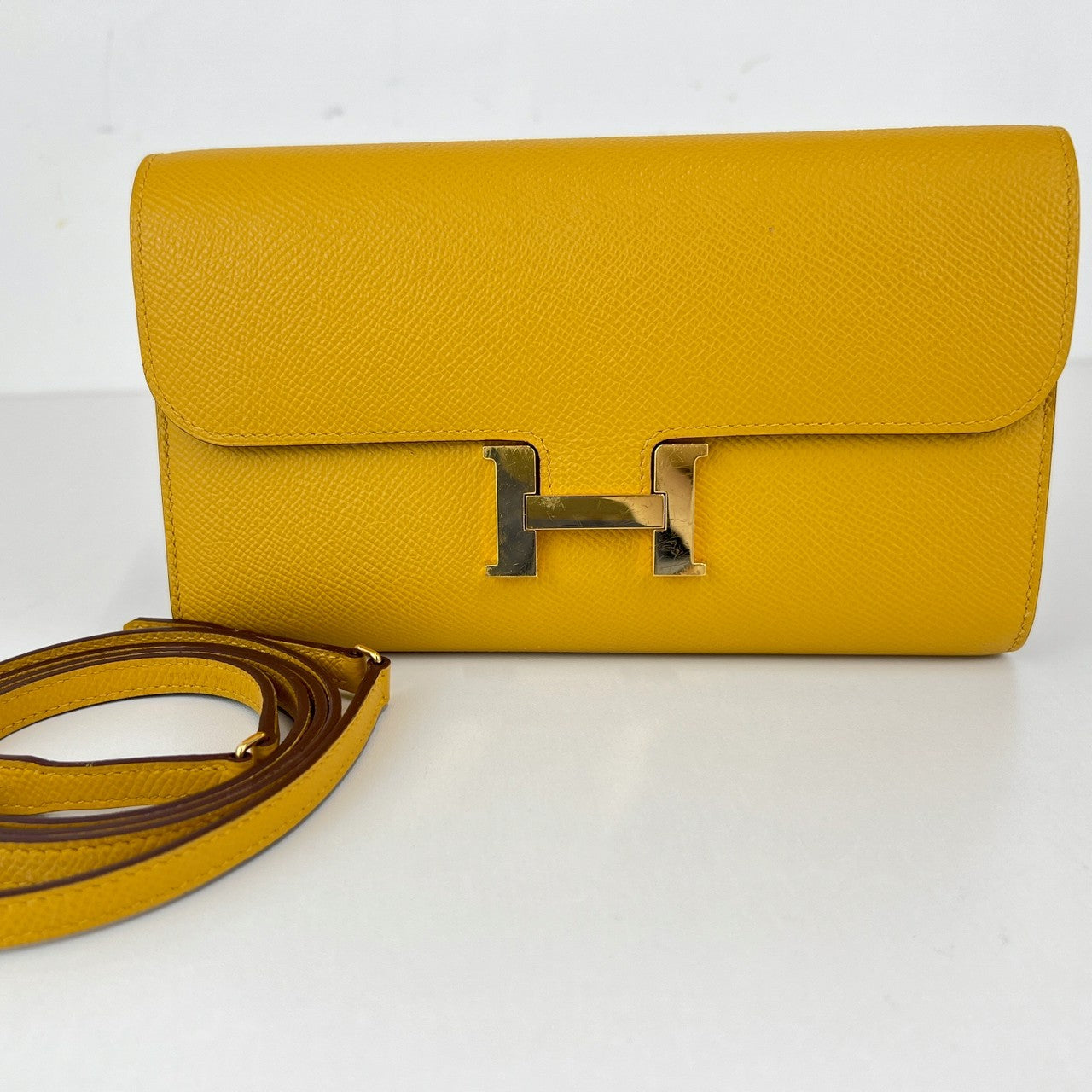 Constance To Go コンスタンストゥーゴー Jaune naples ジョーヌナプル GHW ゴールド金具 Z刻印 Epsom エプソン