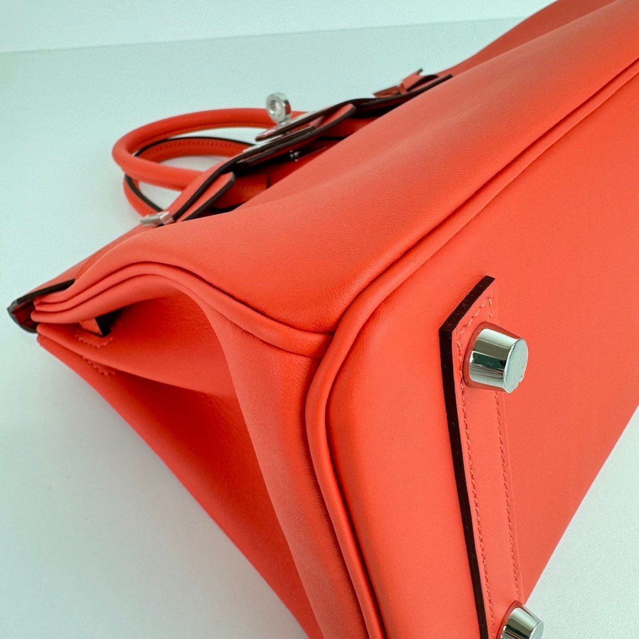 Birkin25 バーキン25 Stamp-W W刻印 Swift スイフト Orange field オレンジフィールド PHW シルバー金具