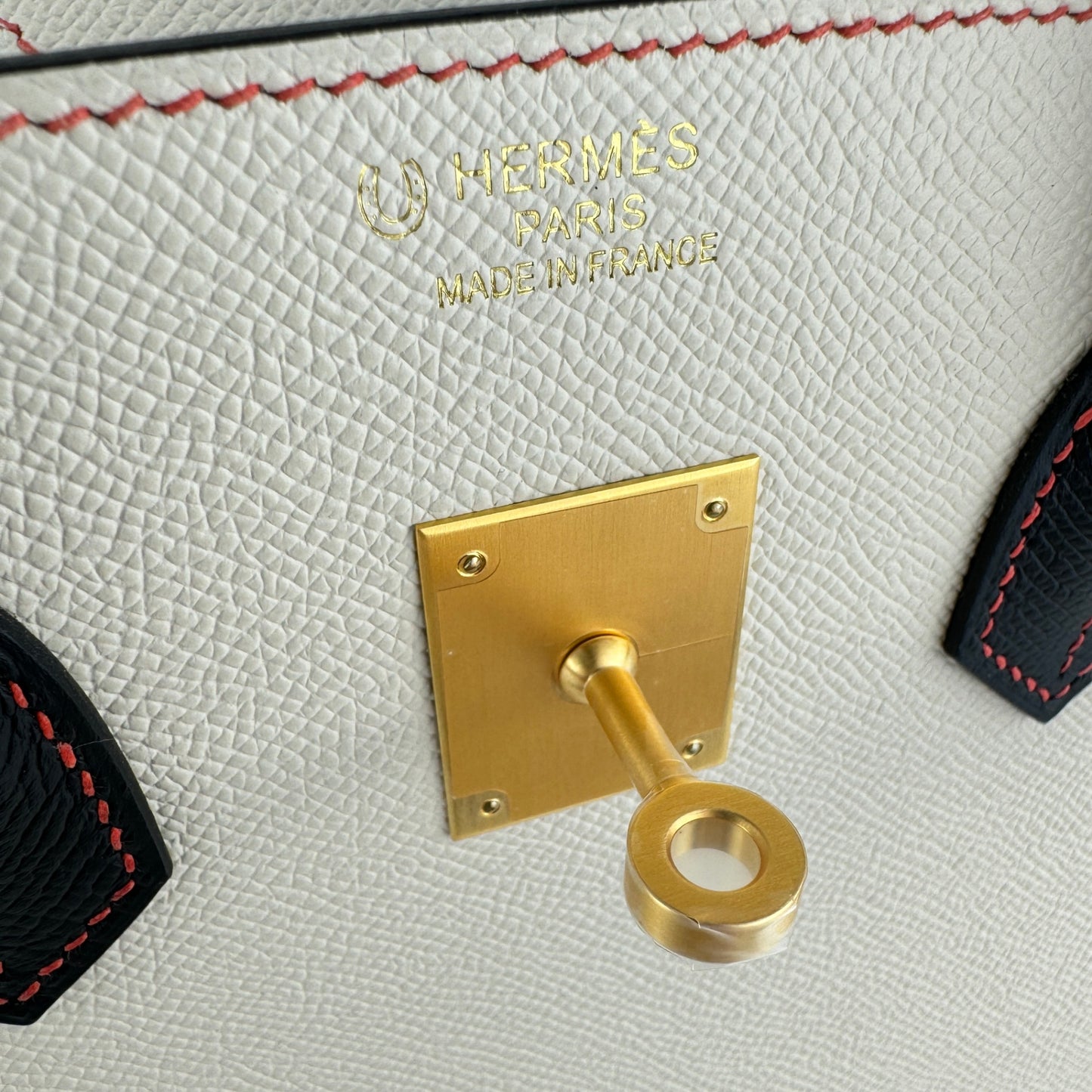 Birkin35 SO バーキン35 スペシャルオーダー Craie/Black クレ/ブラック Epsom エプソン GHW マットゴールド金具 Stamp-B B刻印
