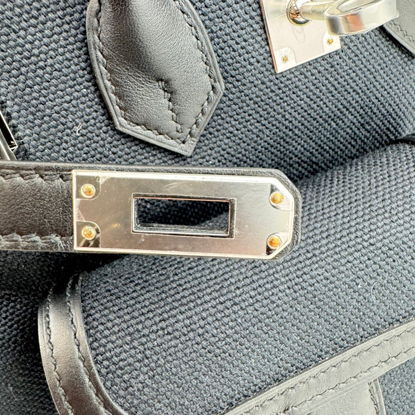 Birkin25 Cargo バーキン25カーゴ Black ブラック PHW シルバー金具 Toile Goeland Canvas Veau Swift トワルゴエラン ヴォースイフトStamp-W W刻印