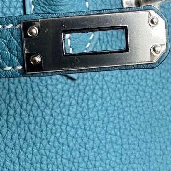 Birkin25 バーキン25 Bleu jean ブルージーン PHW シルバー金具
