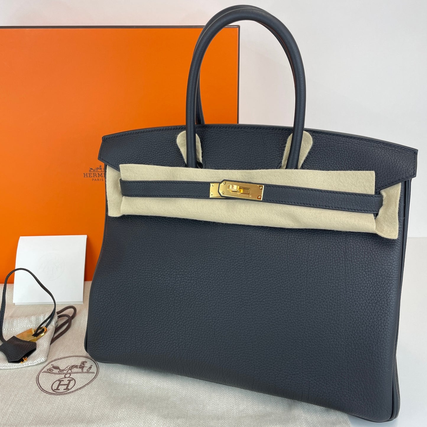 Birkin35 バーキン35 Stamp-W W刻印 Togo トゴ Black ブラック GHW ゴールド金具