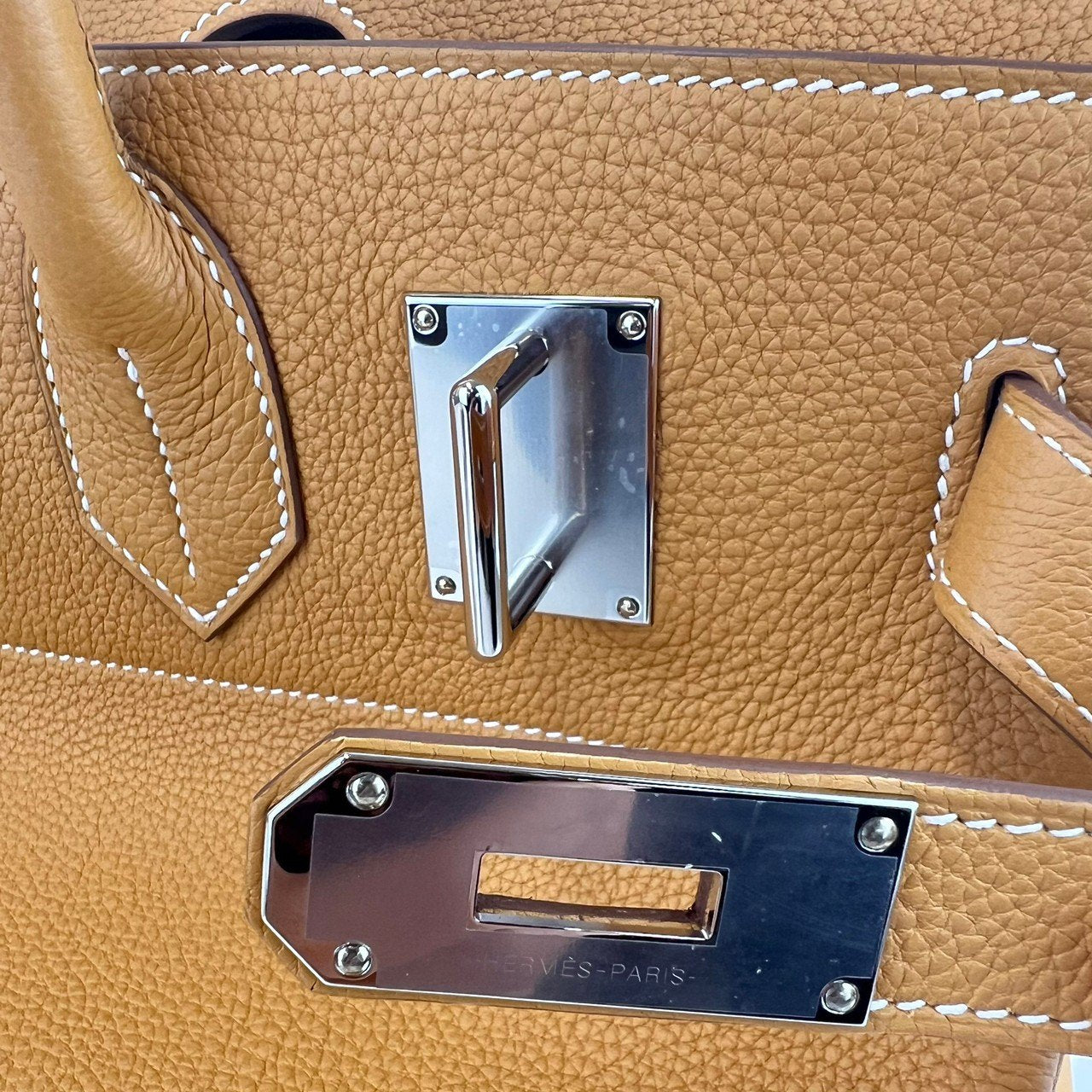 Haut a Courroies 40 オータクロア40 Naturel sable ナチュラルサブレ Togo トゴ PHW シルバー金具 B刻