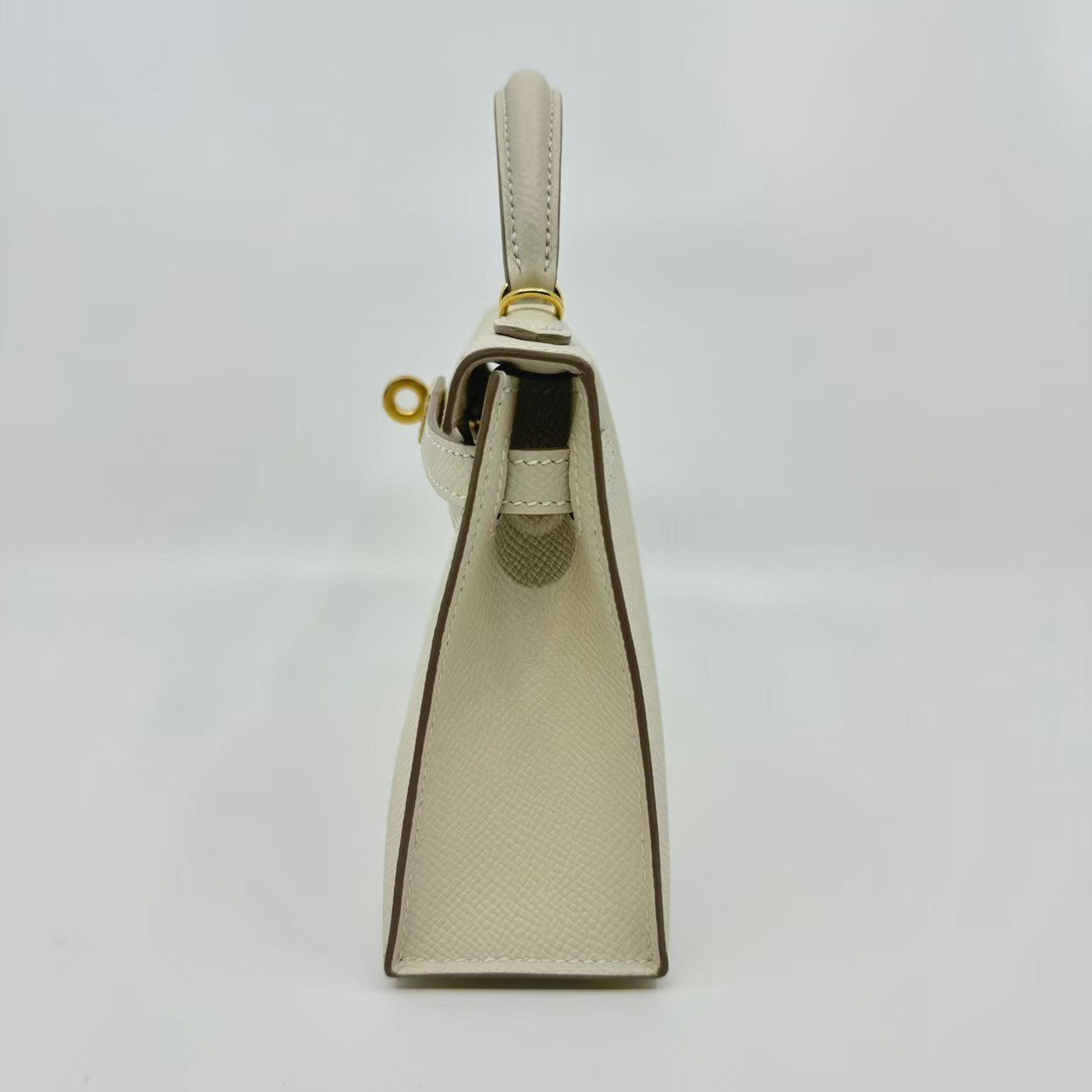 Mini kelly ミニケリー Stamp-W W刻印 Epsom エプソン Craie クレ GHW ゴールド金具