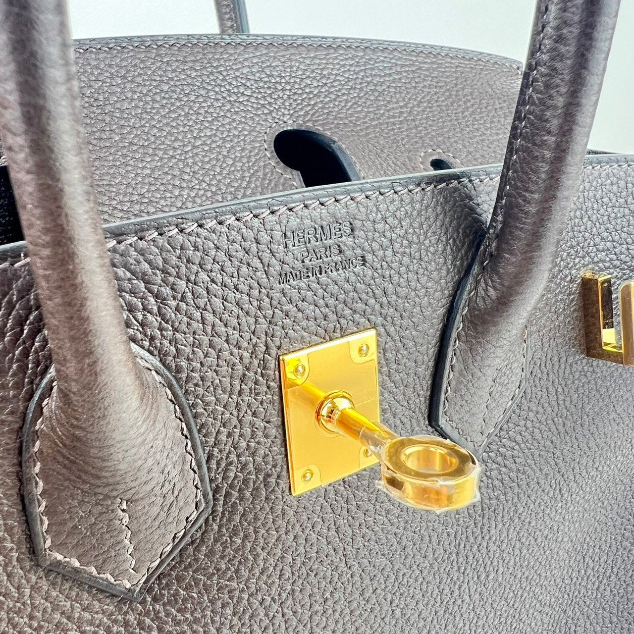 Birkin25 バーキン25 Ebene エベンヌ GHW ゴールド金具 Barenia バレニア Stamp-U U刻印