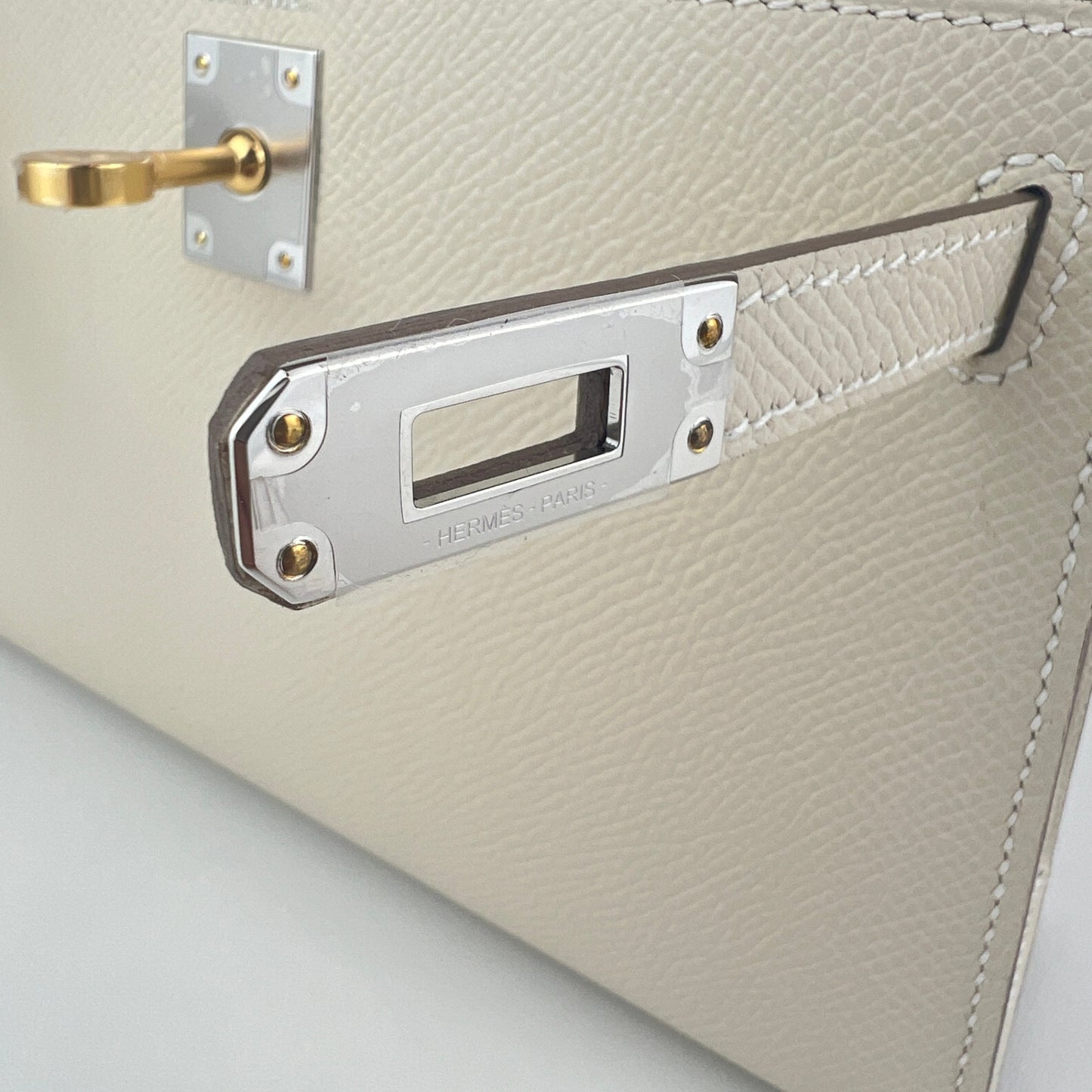 Mini kelly ミニケリー Craie クレ EHW エレクトラム金具 Epsom エプソン Stamp-K K刻印