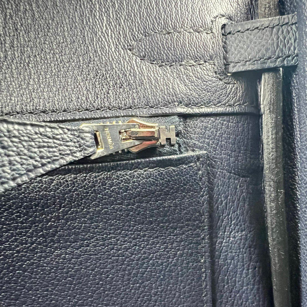 Birkin25 バーキン25 Craie/Black クレ/ブラック Togo トゴ PHW シルバー金具 D刻