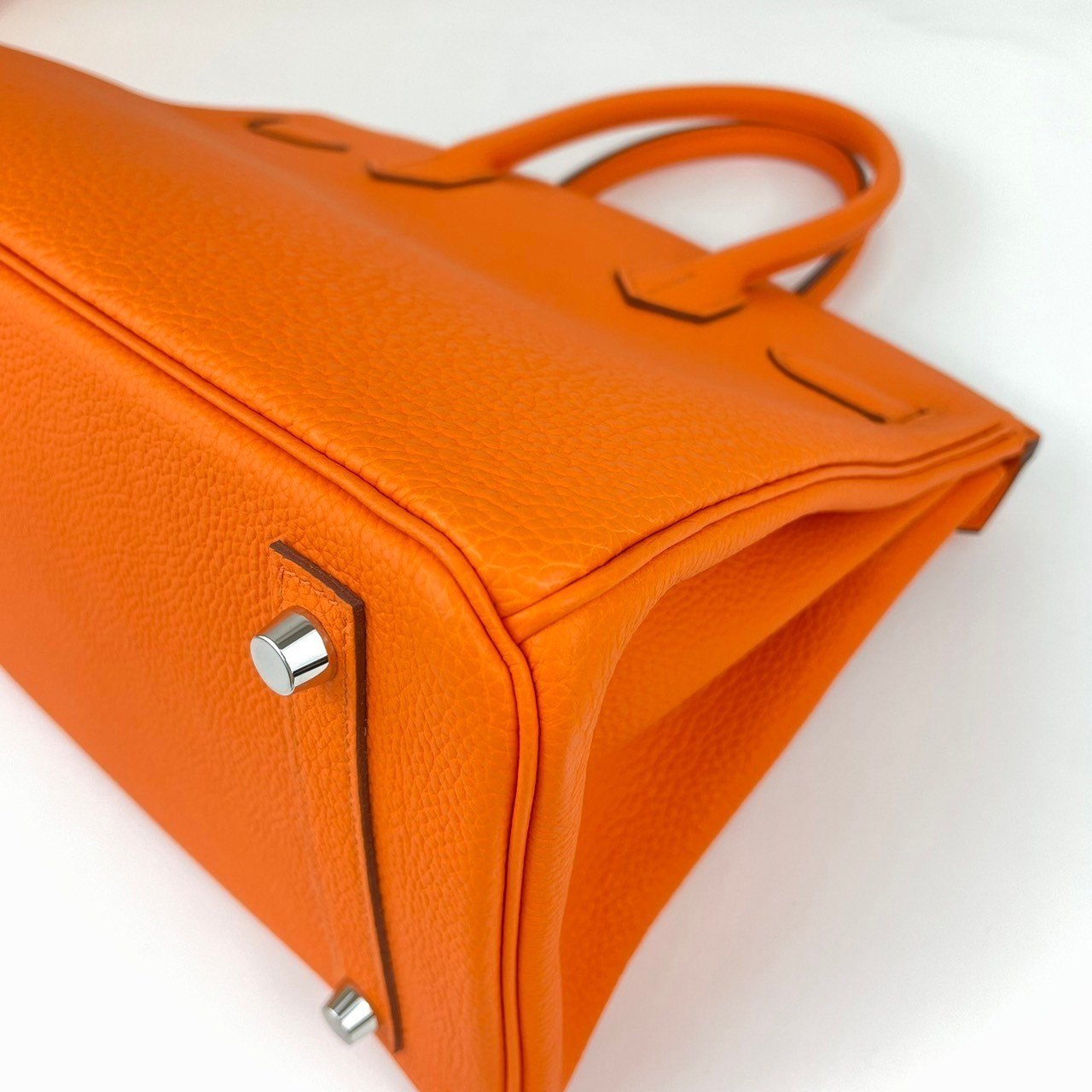 Birkin30 バーキン30 Orangeminium オレンジミニウム Togo トゴ PHW シルバー金具 B刻印