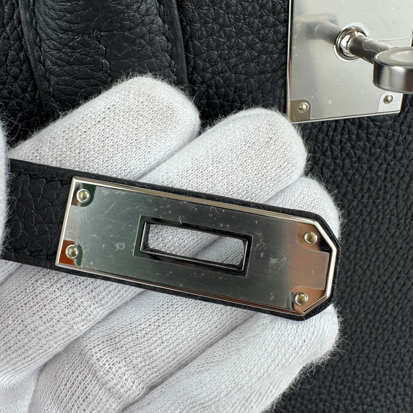 Birkin30 バーキン30 Stamp-W W刻印 Togo トゴ Black ブラック PHW シルバー金具