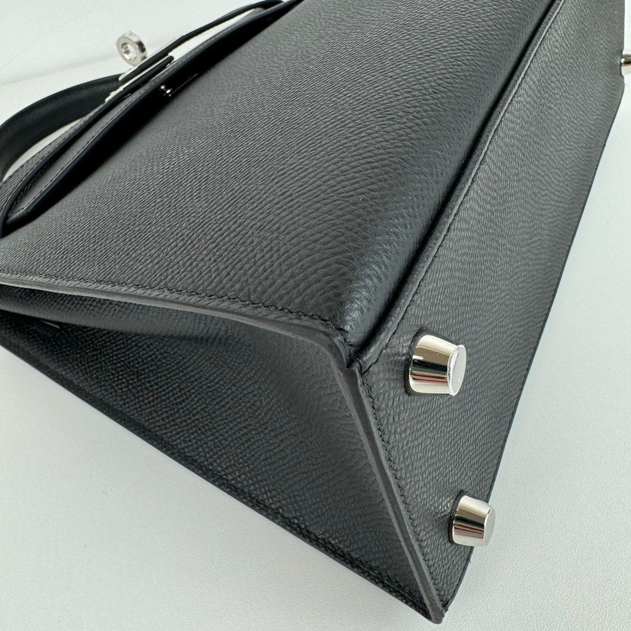 Kelly25 ケリー25 Black ブラック Epsom エプソン PHW シルバー金具 Stamp-W W刻印