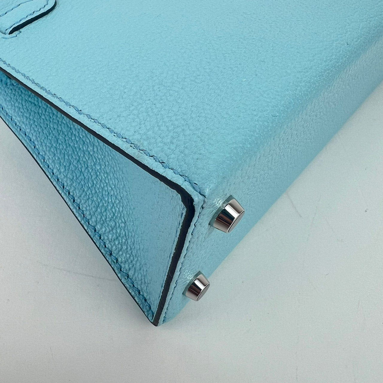 Mini Kelly ミニケリー Bleu zephyr ブルーゼフィール PHW シルバー金具