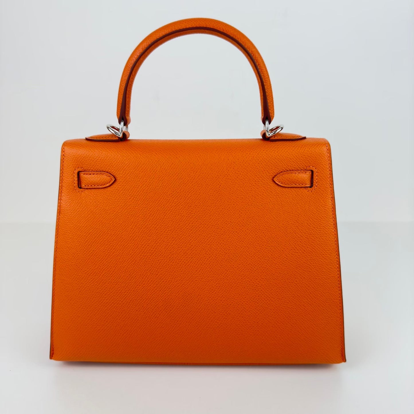 Kelly25 ケリー25 Stamp-W W刻印 Epsom エプソン Orange オレンジ PHW シルバー金具