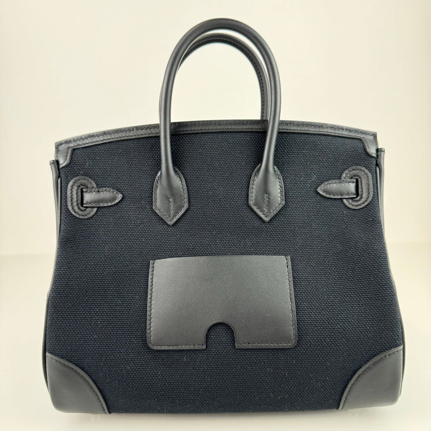 Birkin25 Cargo バーキン25カーゴ Black ブラック PHW シルバー金具 Toile Goeland Canvas Veau Swift トワルゴエラン ヴォースイフトStamp-W W刻印