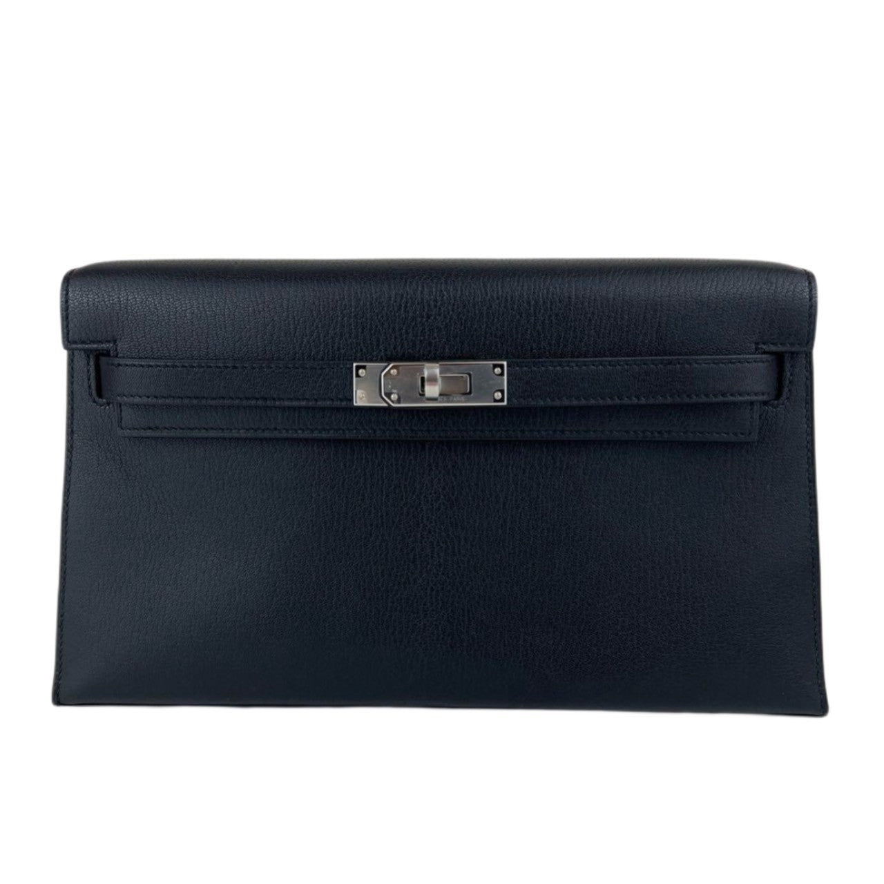 Kelly elan ケリーエラン Black ブラック Chevre シェーブル PHW シルバー金具 Stamp-B B刻印