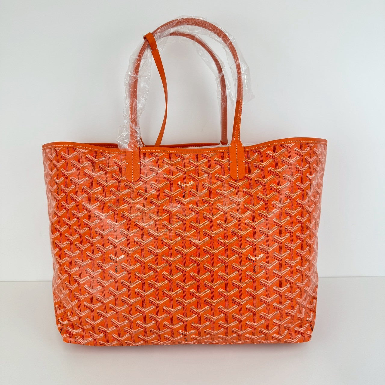 GOYARD ゴヤール サンルイPM ゴヤールディンキャンバス & シュヴロッシュカーフスキン リネンとコットン(内側)オレンジ