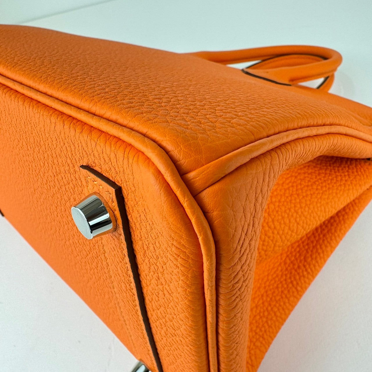 Birkin25 バーキン25 Orange minimum オレンジミニマム PHW シルバー金具 Togo トゴ Stamp-B B刻印