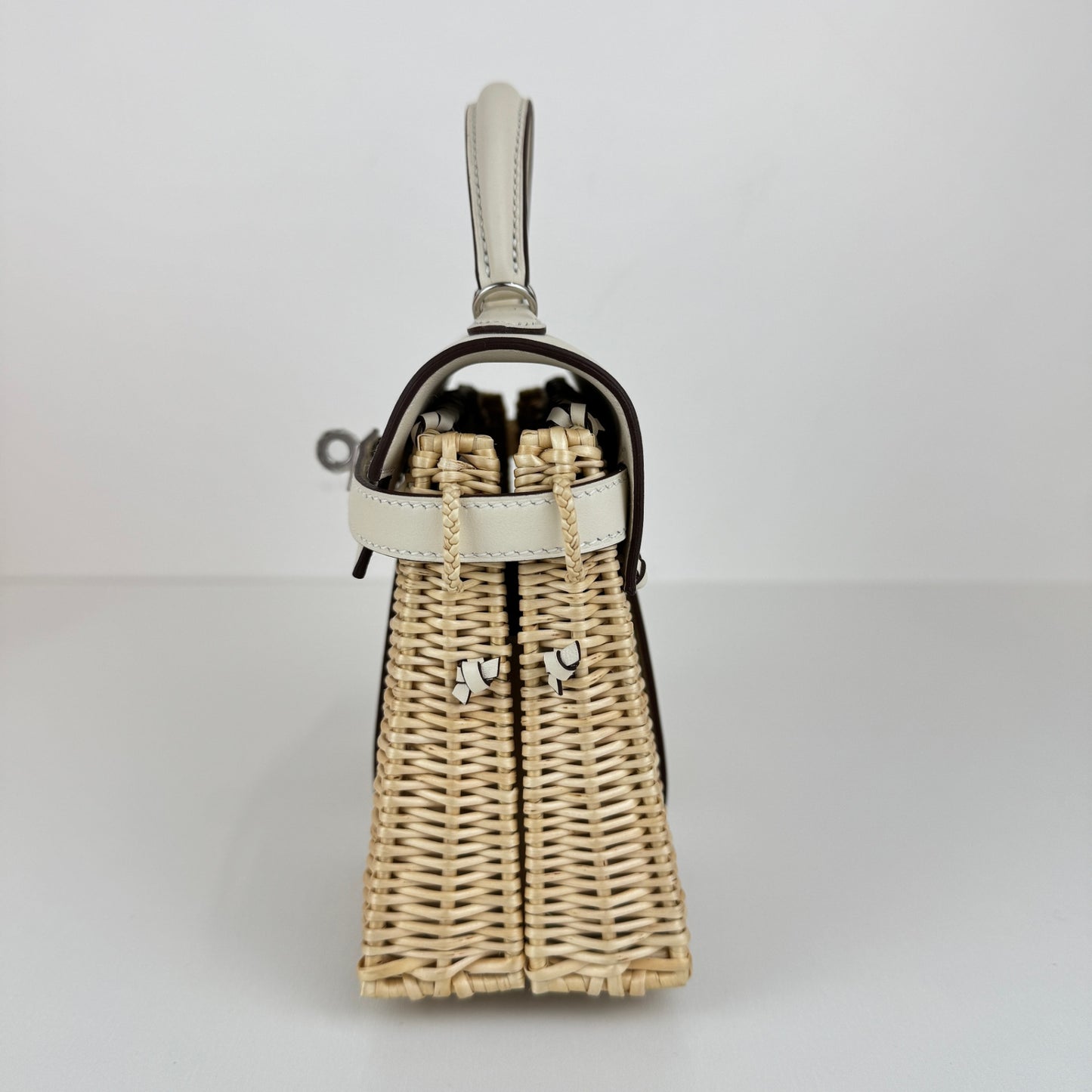 Mini kelly picnic ミニケリーピクニック Nata ナタ Swift/Rattan スイフト/ラタン PHW シルバー金具 Stamp-W W刻印