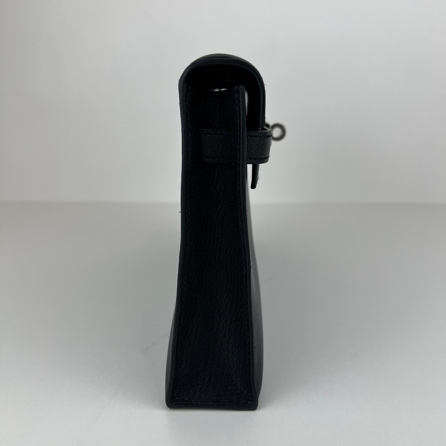 Kelly elan ケリーエラン Black ブラック Chevre シェーブル PHW シルバー金具 Stamp-B B刻印