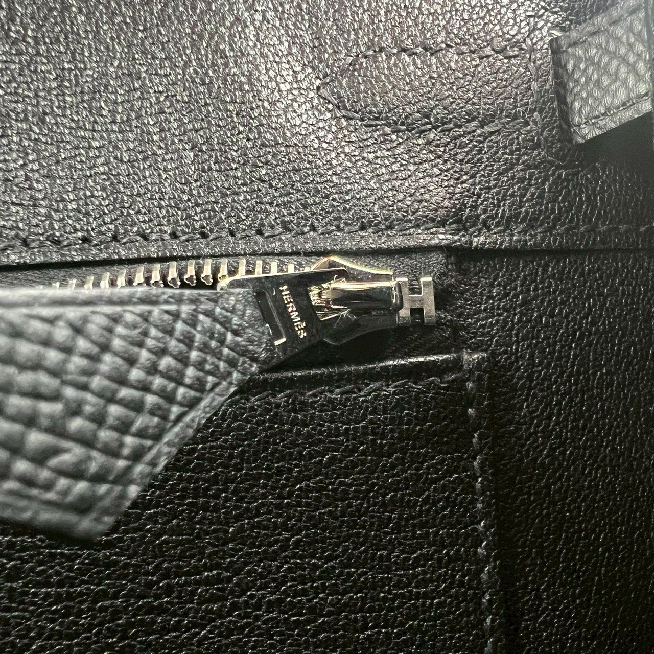 Birkin25 sellier バーキン25 セリエ Black ブラック PHW シルバー金具 Epsom エプソン Stamp-K K刻印