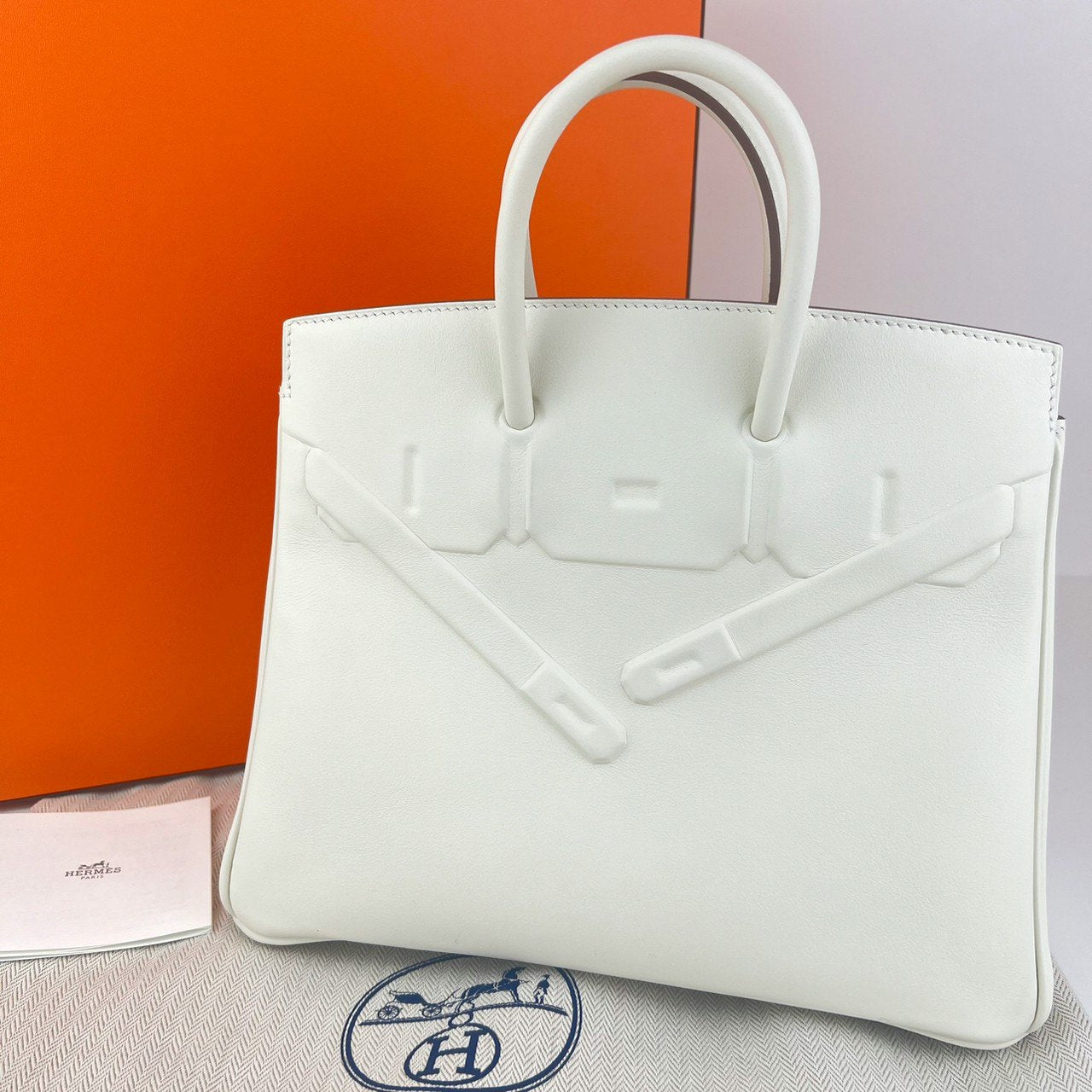 Birkin25 shadow バーキン25 シャドウ Mushroom マッシュルーム Swift スイフト PHW シルバー金具 Stamp-B B刻印