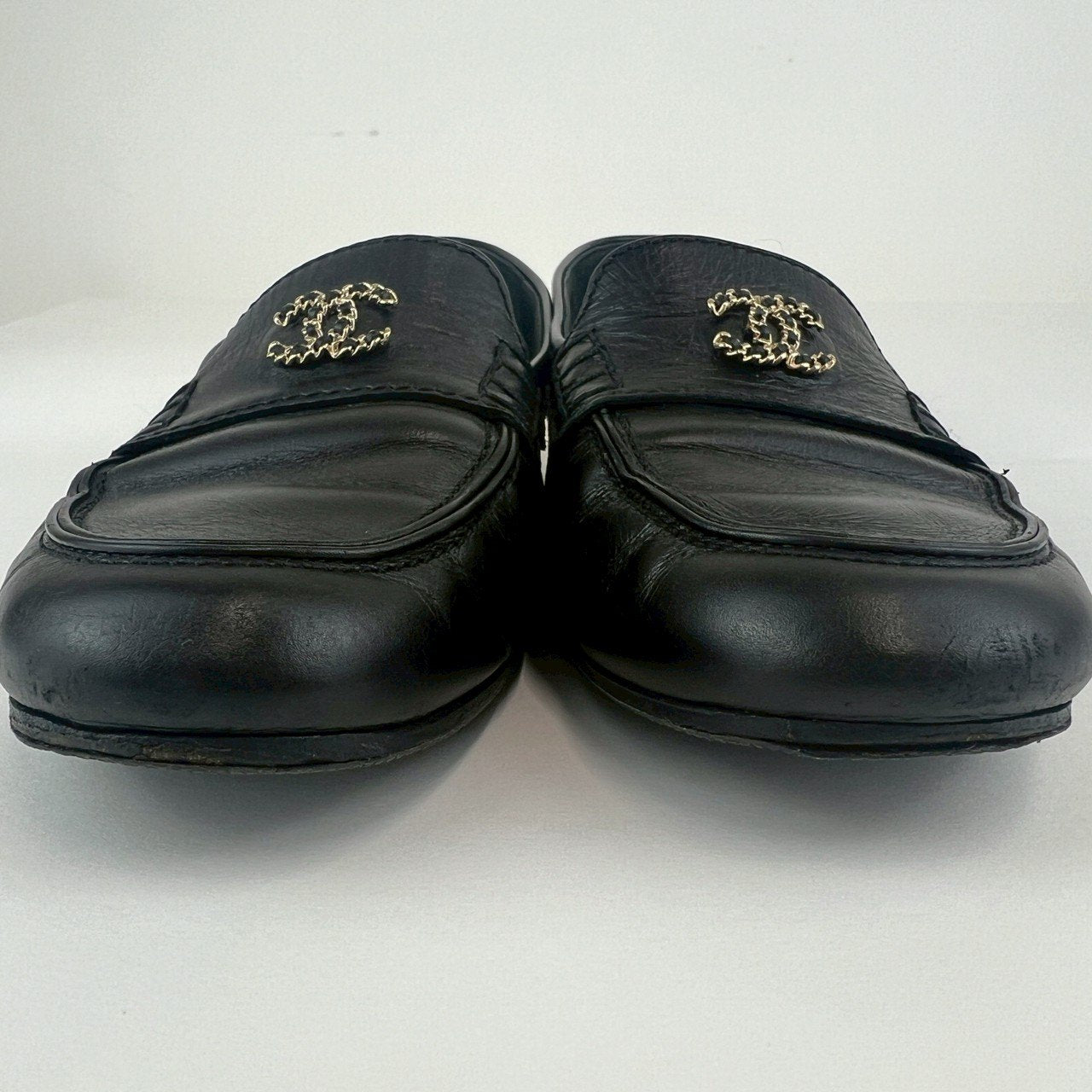 CHANEL シャネル ローファー ココマーク Black ブラック