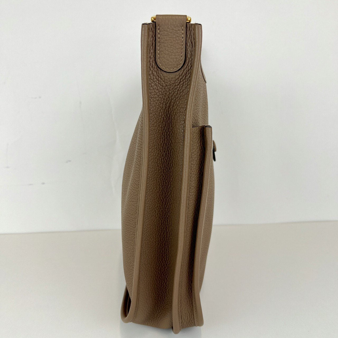 Hermès エルメス Evlyn PM エヴリンPM Stamp-Z Z刻印 Taurillon Clemence トリヨンクレマンス Etoupe エトープ GHW ゴールド金具