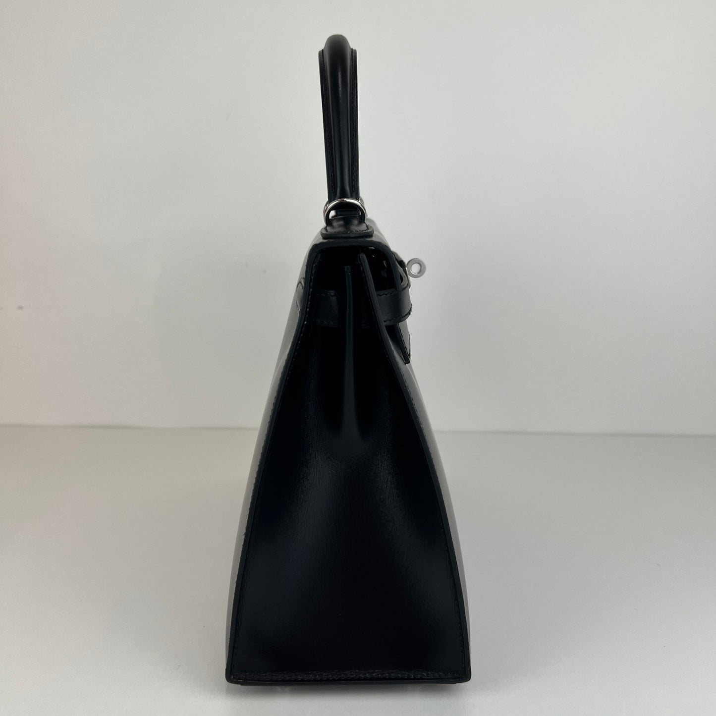 Hermès エルメス Kelly28 ケリー28 Stamp-W W刻印 Boxcalf ボックスカーフ Black ブラック PHW シルバー金具