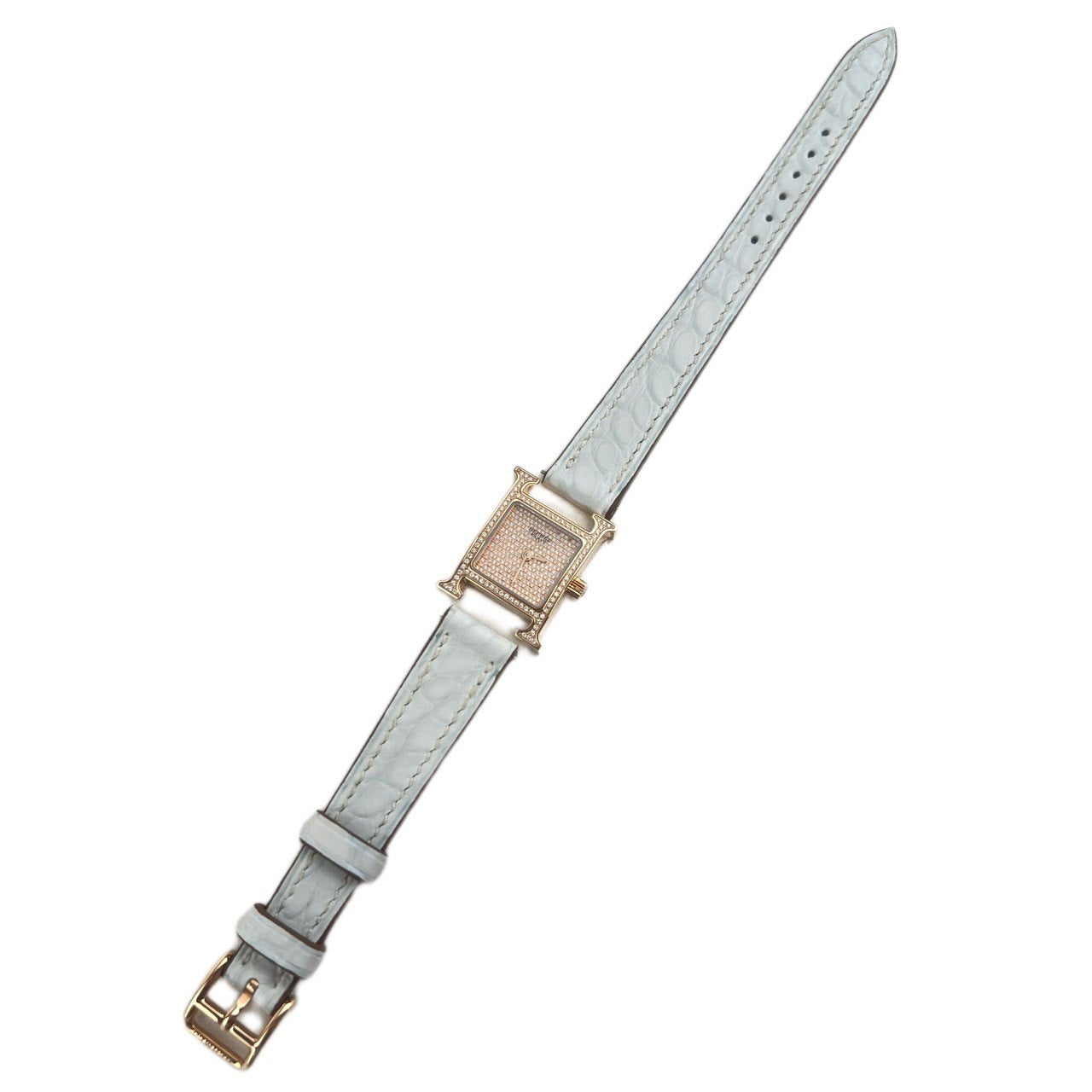 Heure H watch Mini model diamond Hウォッチミニ ダイヤモンド ゴールド 腕時計