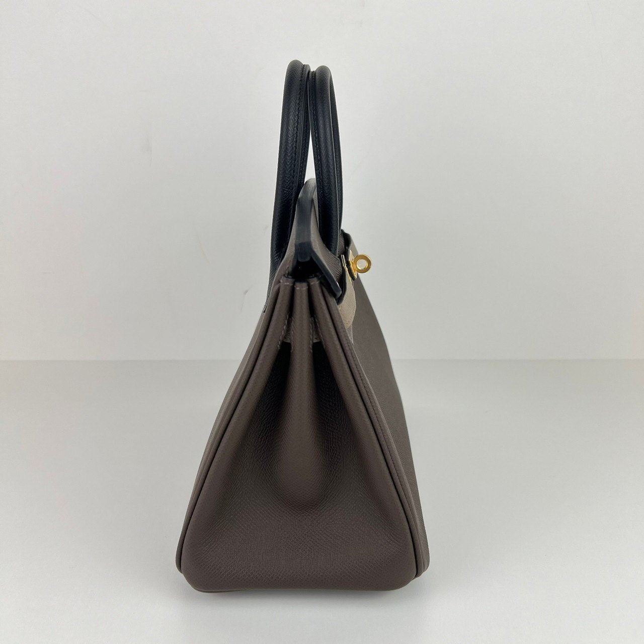 Birkin25 tricolor バーキン25 Ecorce/Etoupe/Black エコルセ/エトープ/ブラック GHW ゴールド金具 Stamp-W W刻印