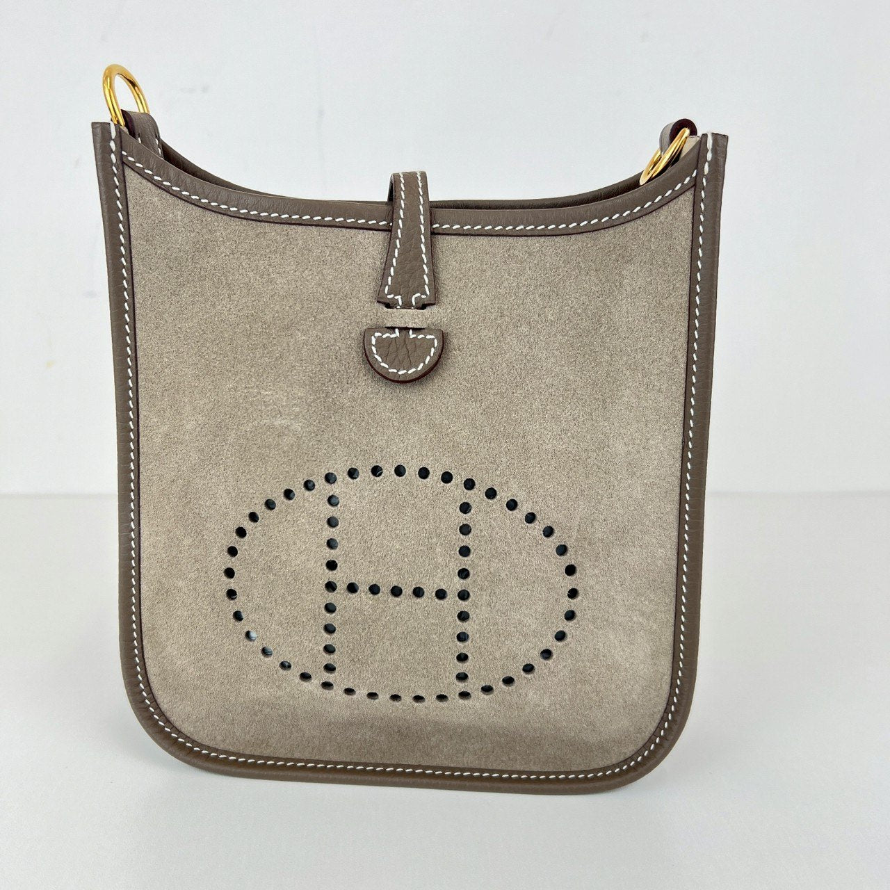 Hermès エルメス Evlyn TPM エヴリンTPM Stamp-B B刻印 Grizzly グリズリー Etoupe エトープ GHW ゴールド金具