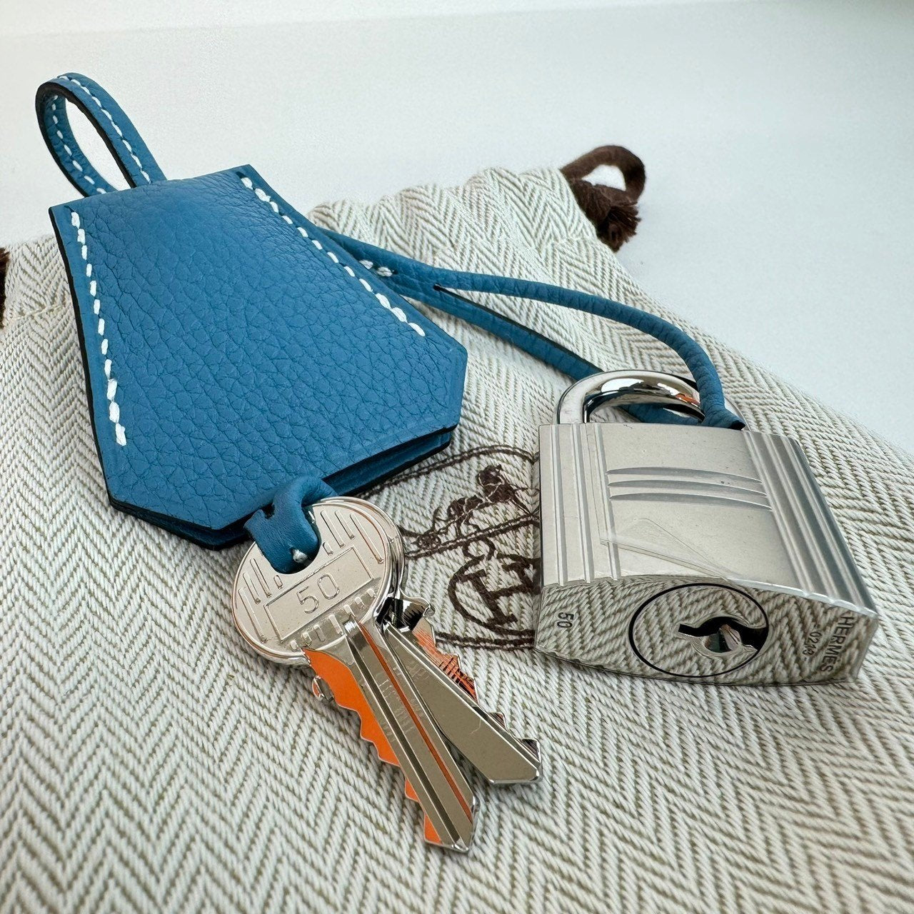 Kelly42 maxi ケリー42 Stamp-B B刻印 Blue jean ブルージーン PHW シルバー金具 Togo トゴ