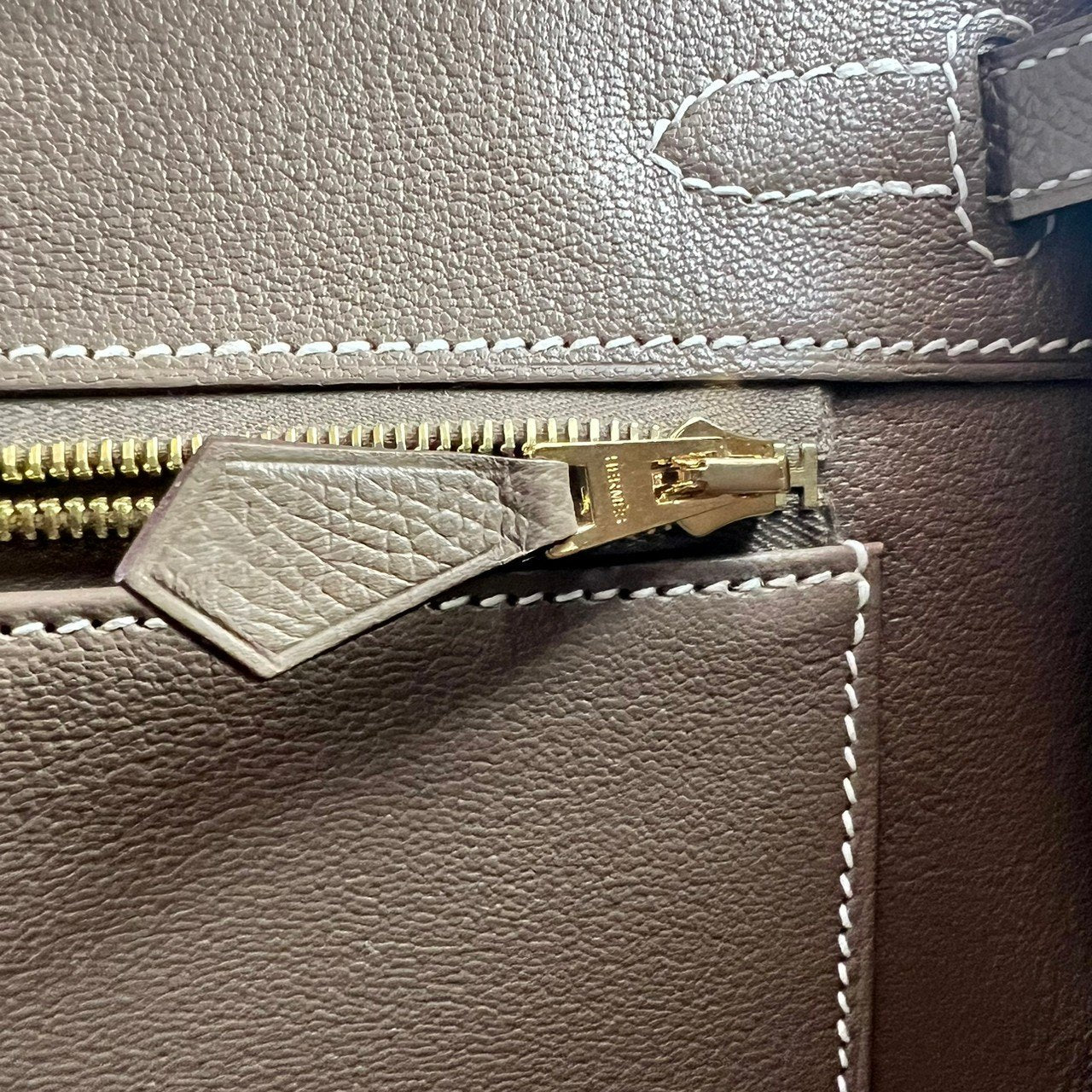 Birkin25 Sellier バーキン25セリエ Etoupe エトープ GHW ゴールド金具 Epsom エプソン Stamp-W W刻印 ハンドバッグ レディースバッグ