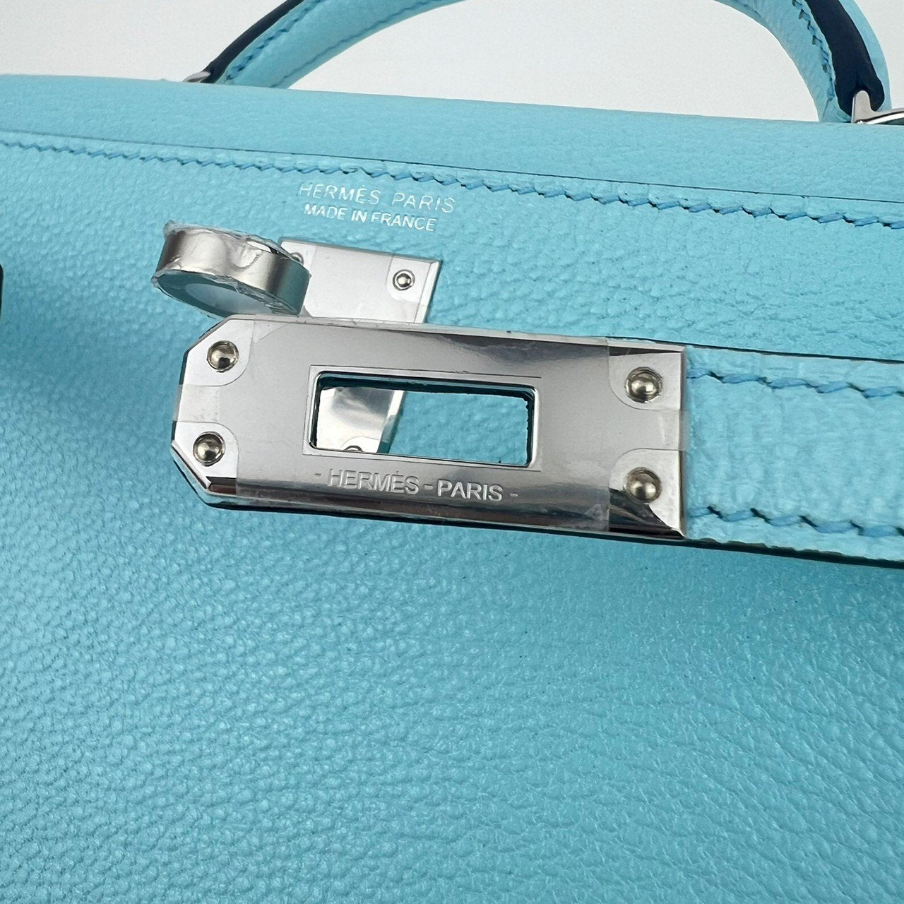 Mini Kelly ミニケリー Bleu zephyr ブルーゼフィール PHW シルバー金具