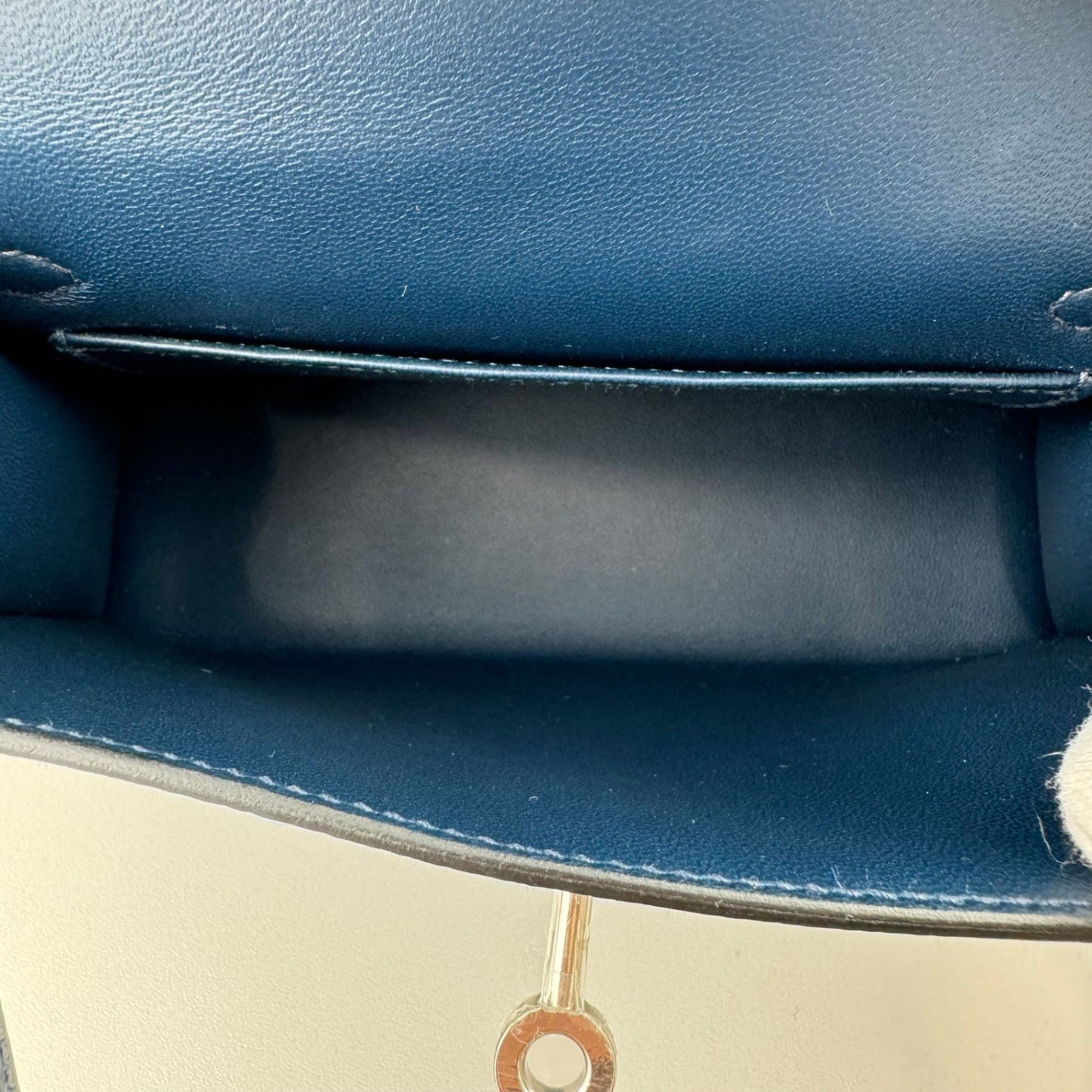 Mini Kelly ミニケリー Bleu de prusse ブルードプリュス PHW シルバー金具 Stamp-B B刻印