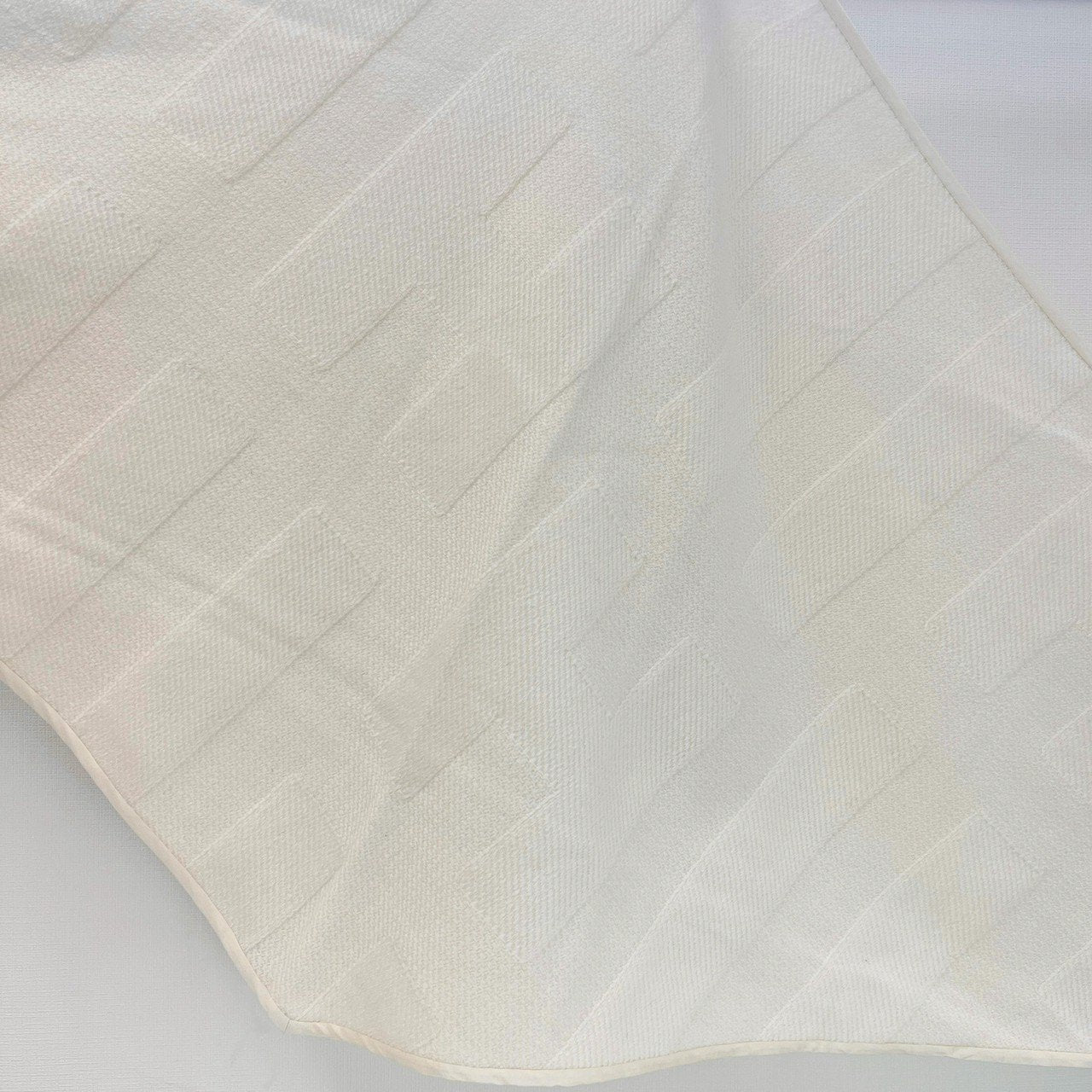 Hermès エルメス ロザンジュ 《ストライプH》 LOSANGE カシミア 100% White ホワイト