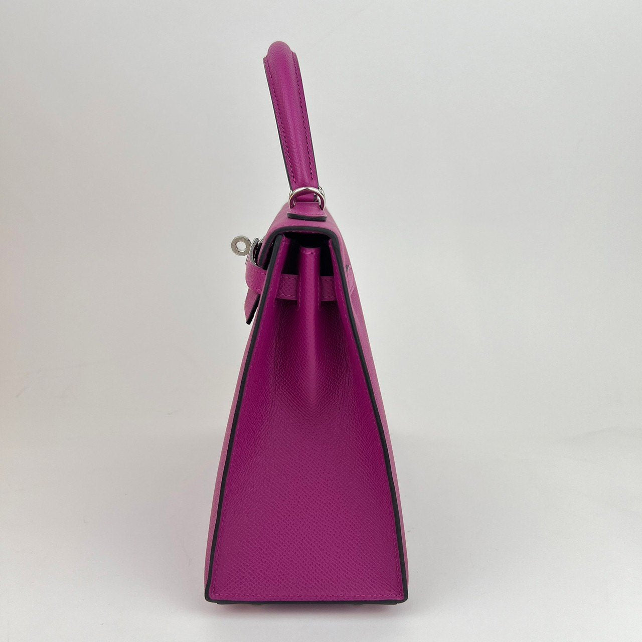 Kelly25 Sellier ケリー25 セリエ Rose pourpre ローズパープル Epsom エプソン PHW シルバー金具 C刻