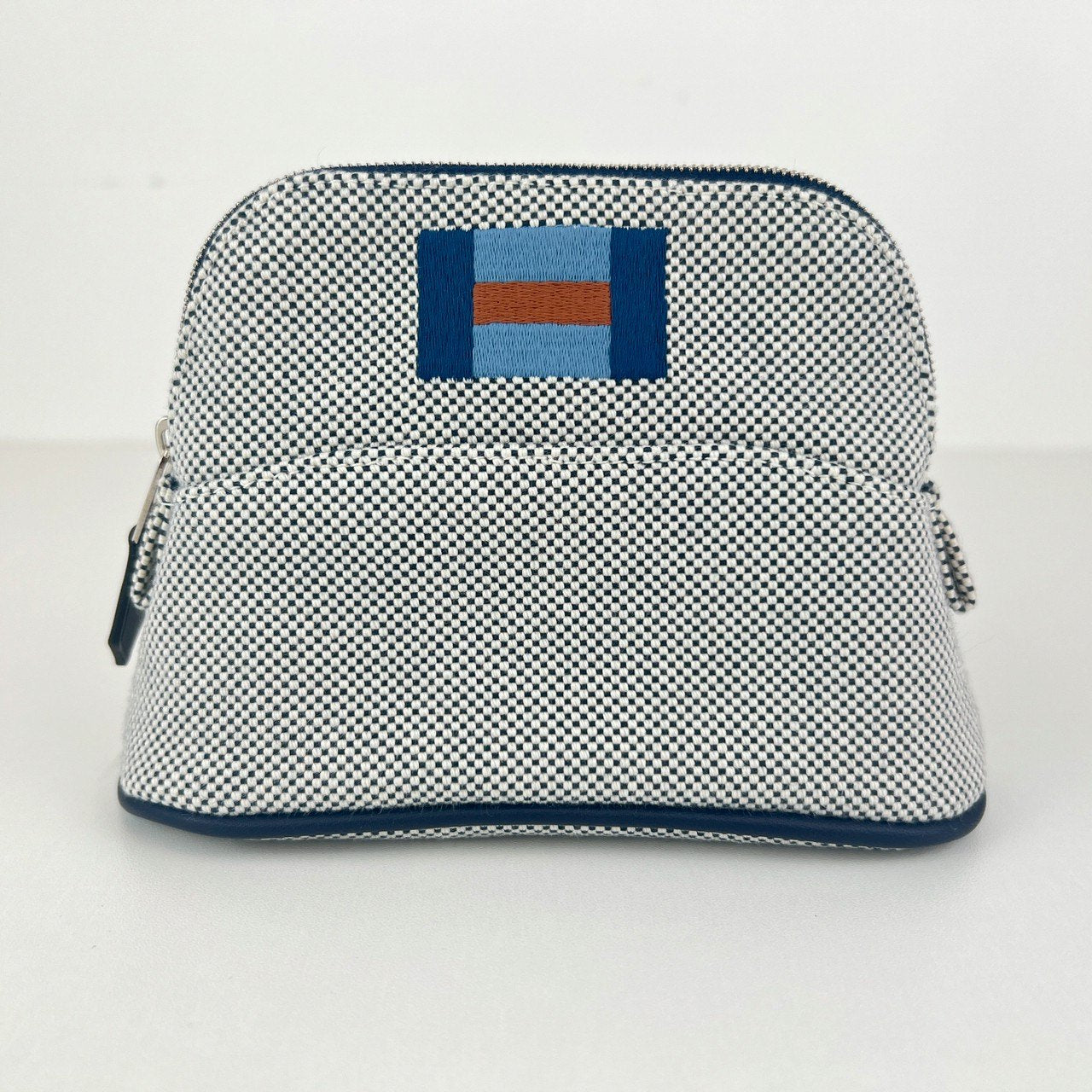 Hermès エルメス Trousse Bolide Casaque mini mini ボリードポーチ カザック ミニミニ 綿100% Marine マリン