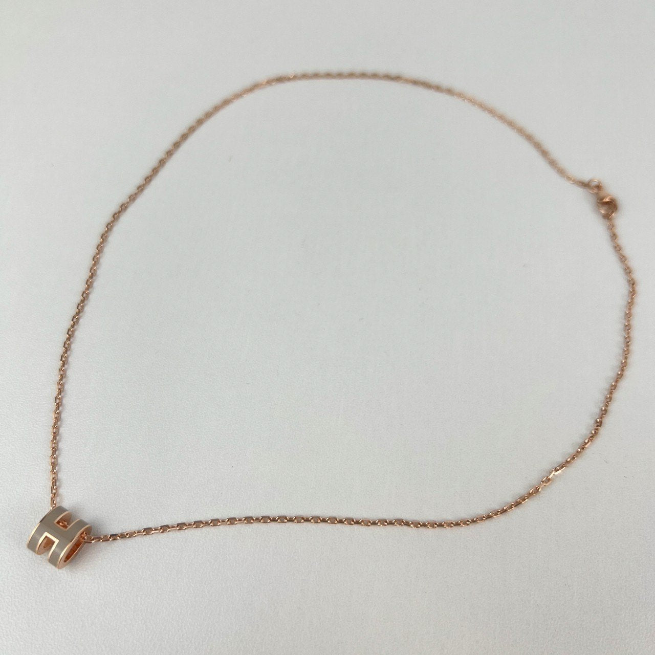 Pendant Mini pop H ミニポップH Marron grace マロングラッセ Rose gold plated ローズゴールドプレーテッド