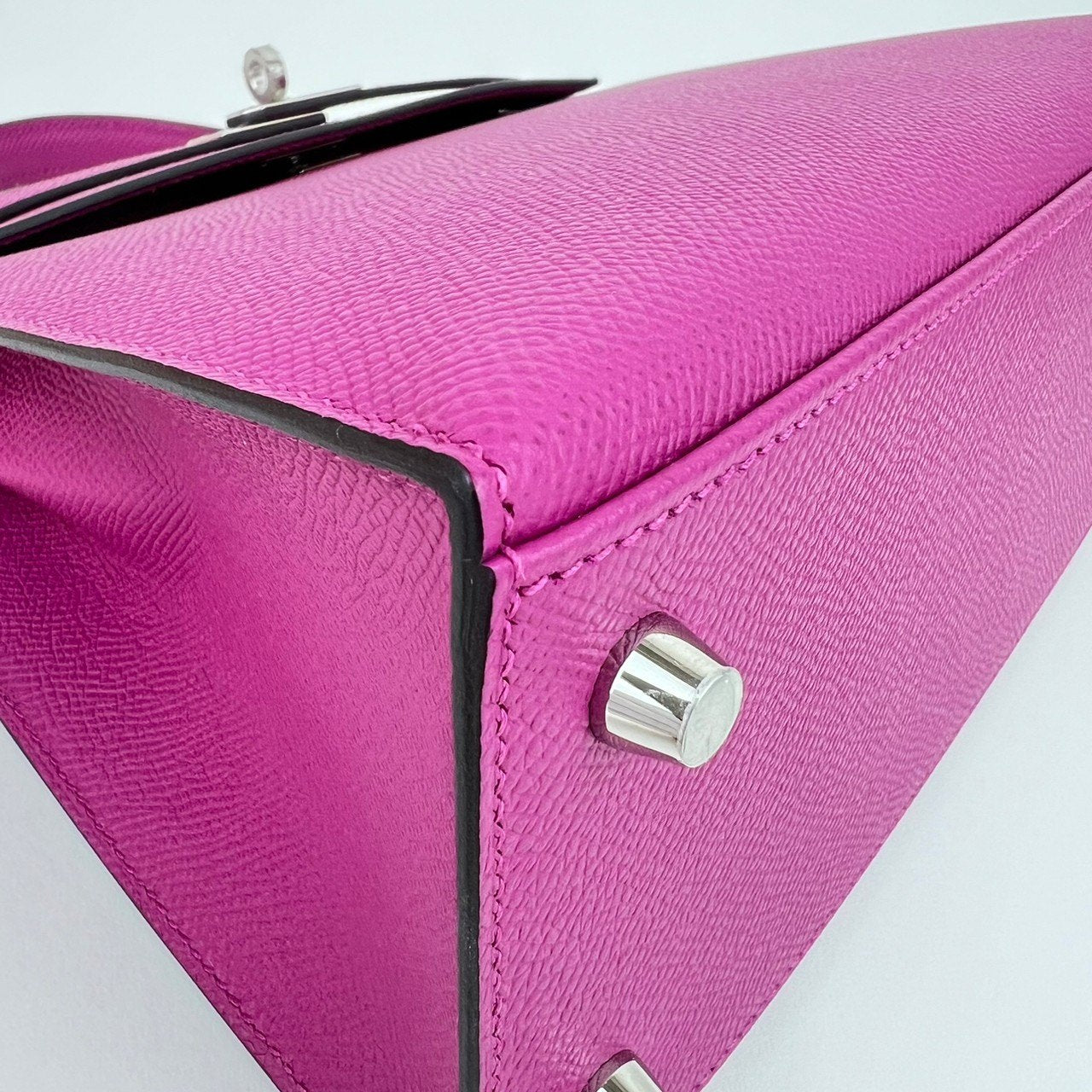 Kelly25 Sellier ケリー25 セリエ Rose pourpre ローズパープル Epsom エプソン PHW シルバー金具 C刻