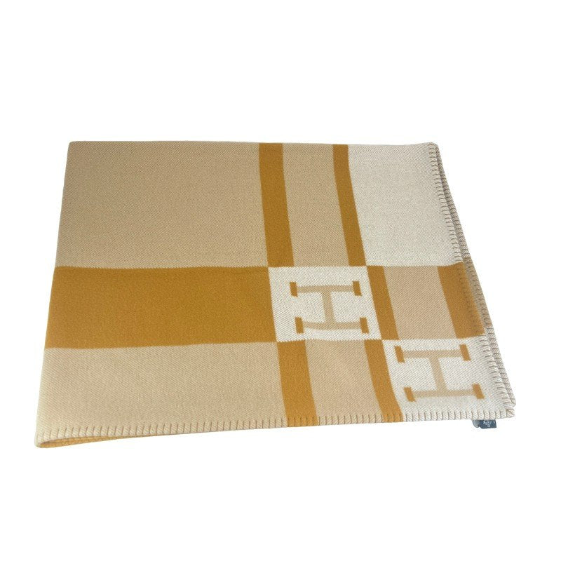 Plaid jacquard avalon bayadere プレード ジャカード ブレ カシミア ブランケット