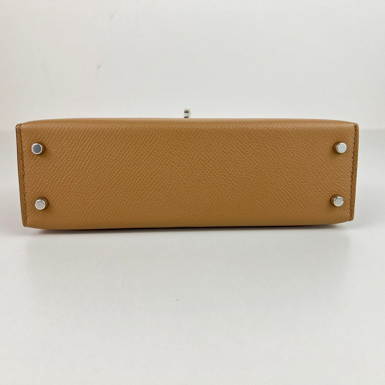 Mini Kelly tricolore ミニケリートリコロール チャイ シルバー金具 Epsom エプソン Stamp-U U刻印