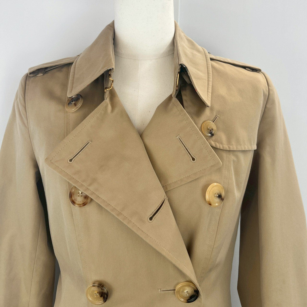 Burberry バーバリー トレンチコート ダブルボタン beige ベージュ 綿 100%