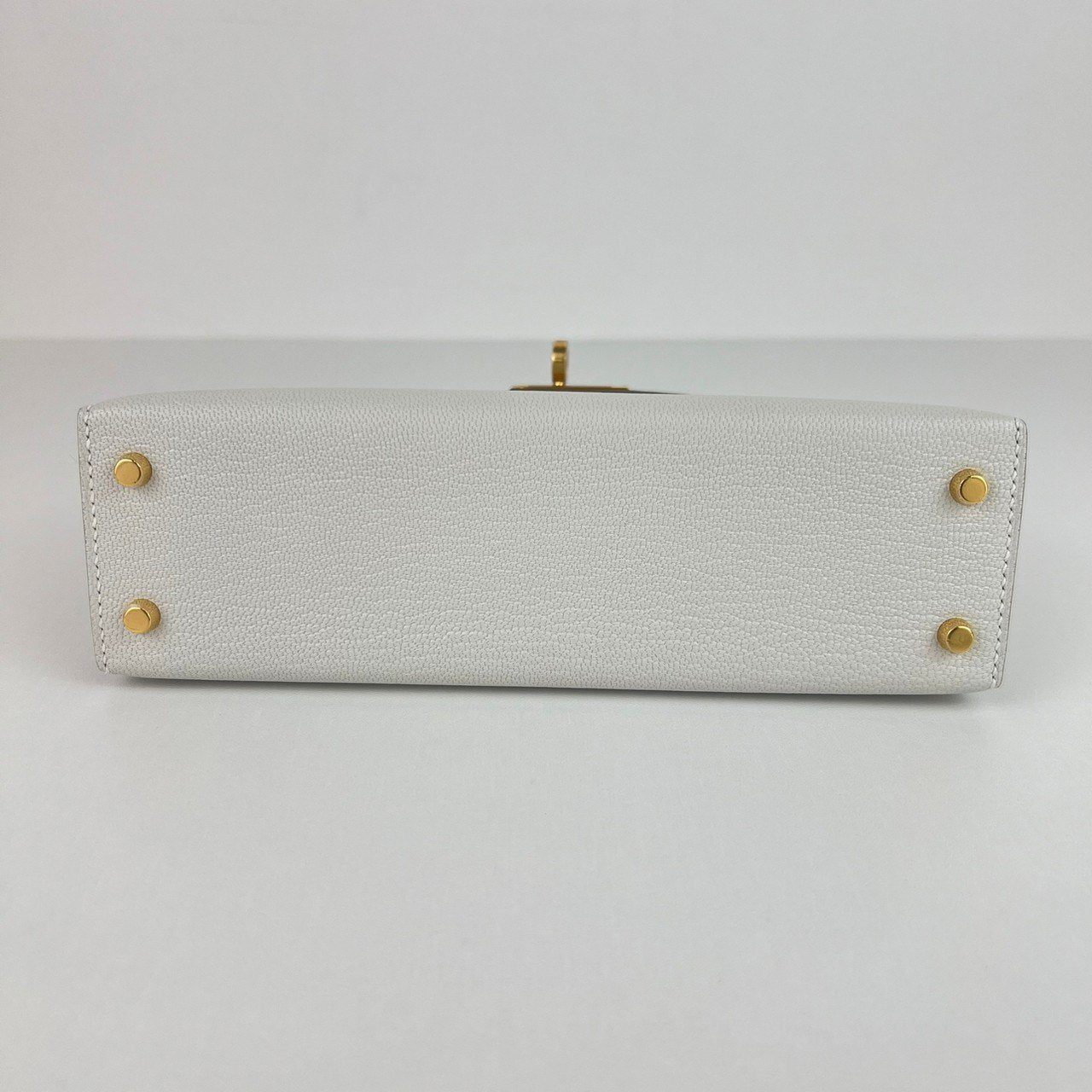 Mini kelly ミニケリー Mushroom マッシュルーム Chevre シェーブル GHW ゴールド金具 Stamp-U U刻印